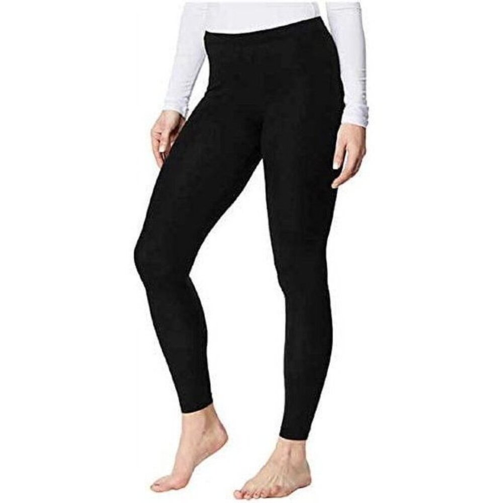 32 Degrees Heat Medium 2-Pack Women's Base Layer Lightweight Stretch Pants Black